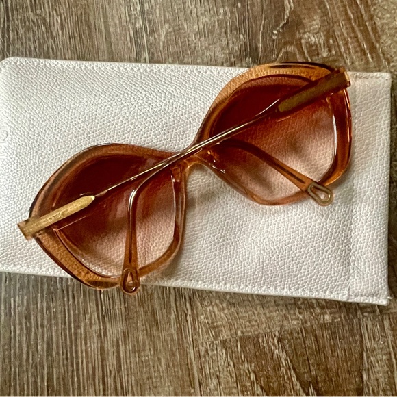 Chloe Sunglasses in Pink and Brown - Picture 14 of 16